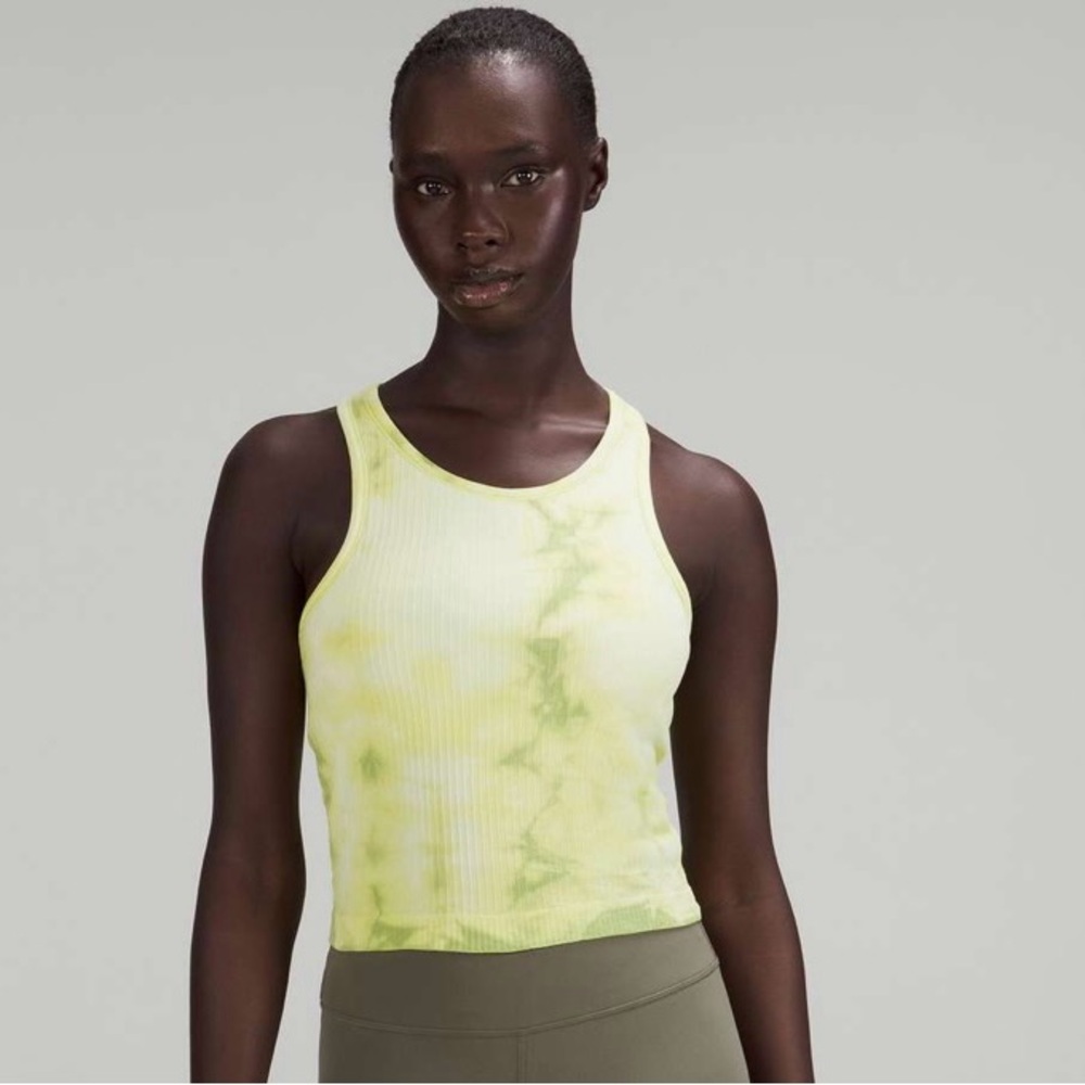 Lululemon Ebb to Street Cropped Racerback Tank Size 6